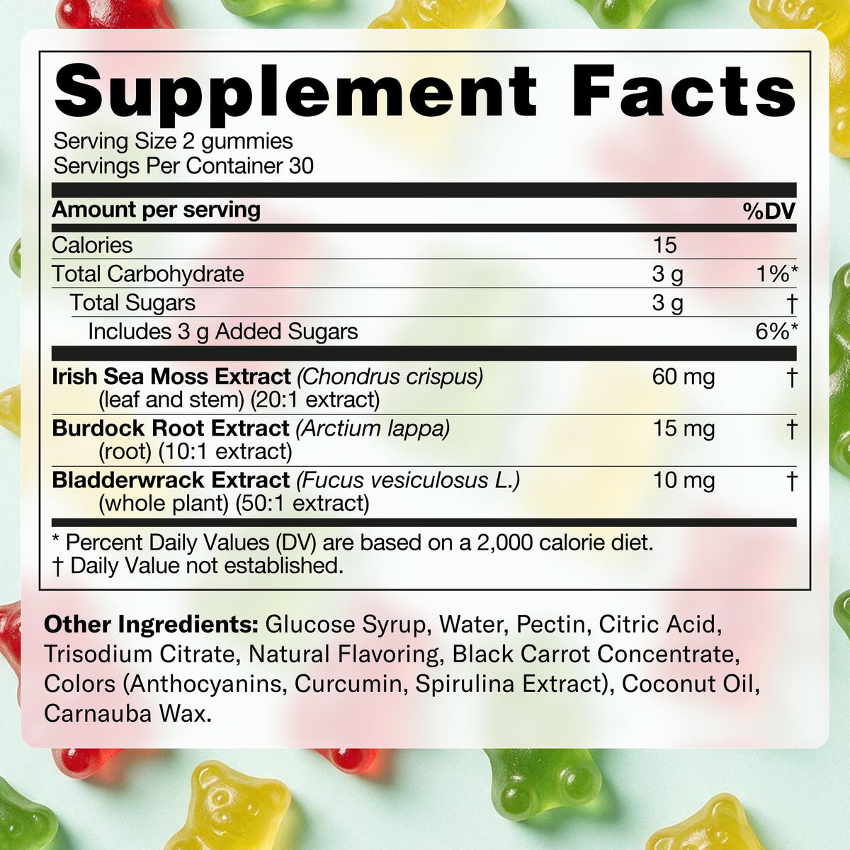 TrueSeaMoss Irish Sea Moss Gummies with Burdock Root - 60 Gummies - image 10