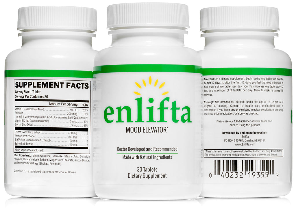 Enlifta Mood Supplement for Stress Relief & Sleep Support - 30 Tablets - image 5