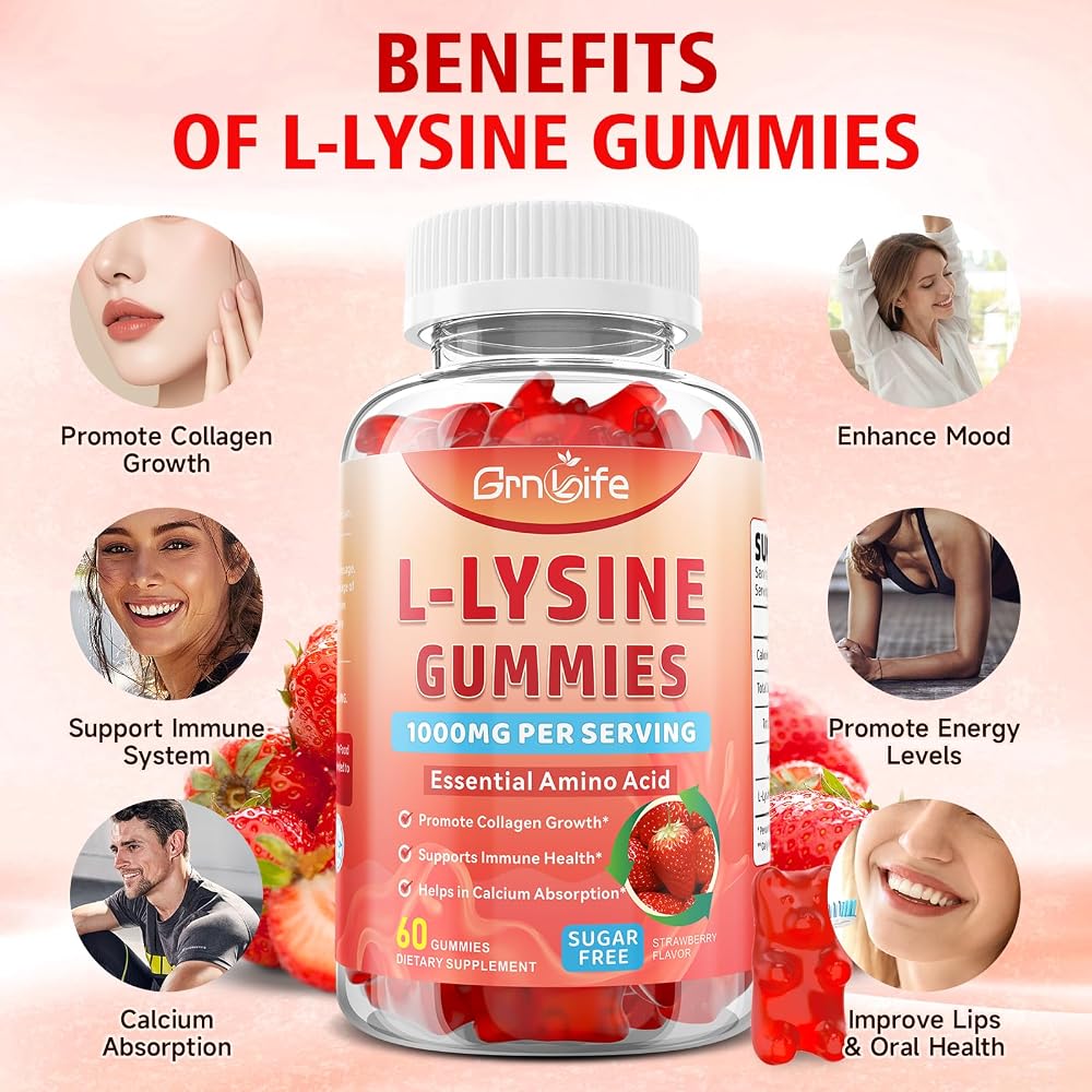 GrnLife L-Lysine 1000mg Gummies
