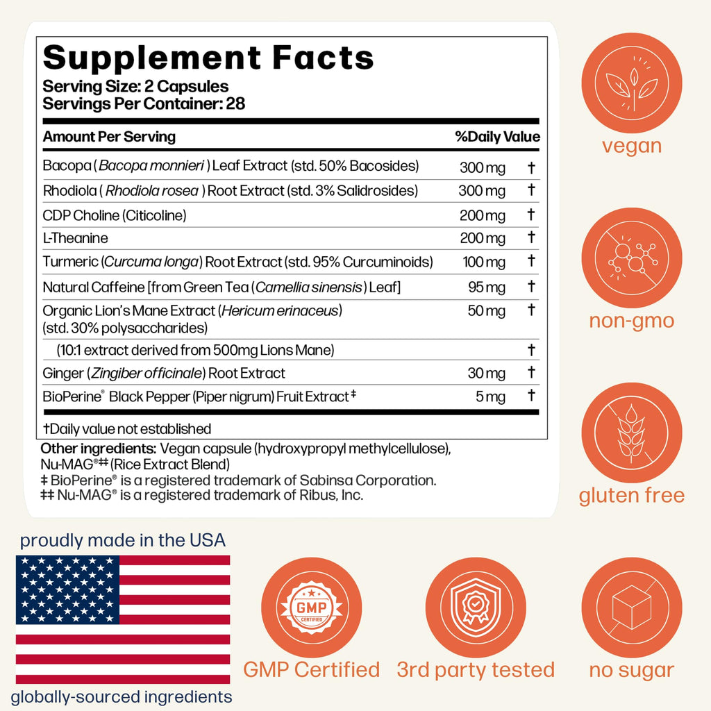 Avantera Elevate Premium Nootropic Supplement - 60 Capsules - image 6