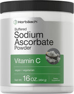 Horbäach Buffered Sodium Ascorbate Vitamin C Powder - 16 oz