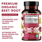 PLANT.O NUTRITION Organic Beet Root Capsules 1350mg - 120 Tablets - image 8