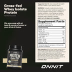 ONNIT Grass Fed Whey Isolate Protein Powder