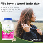 RidgeCrest Herbals Hair Revive Hair Growth Vitamins with Biotin - 120 Capsules - image 5