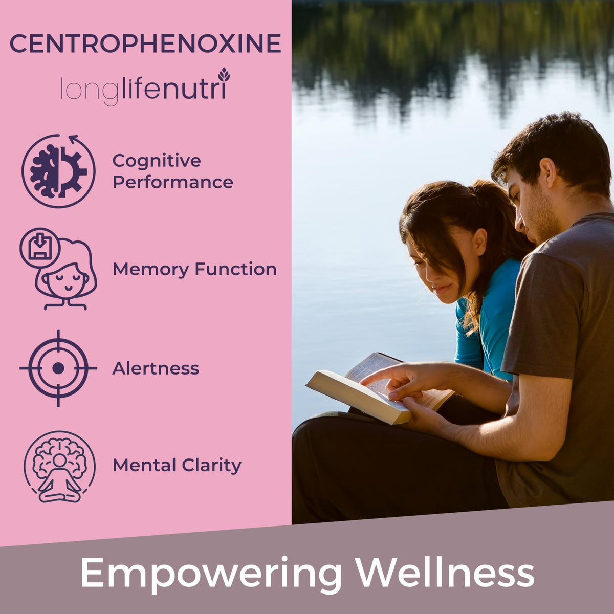 LongLifeNutri NeuroNourish Centrophenoxine 300mg - 120 Vegetarian Capsules - image 4