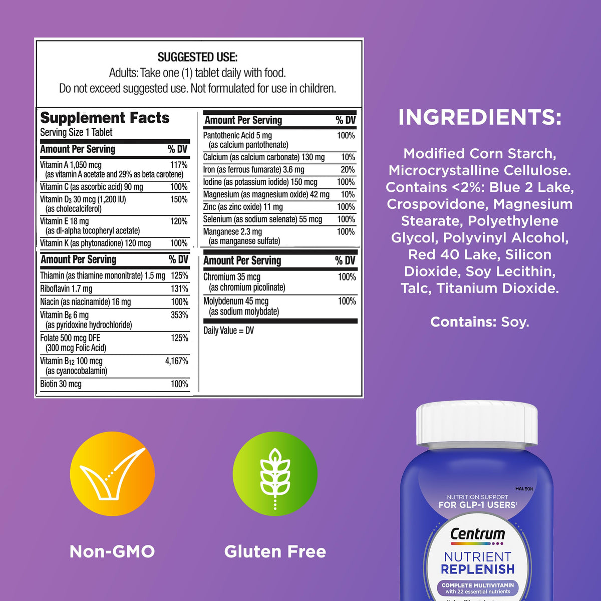 Centrum Nutrient Replenish Complete Multivitamin - 180 Tablets - image 12