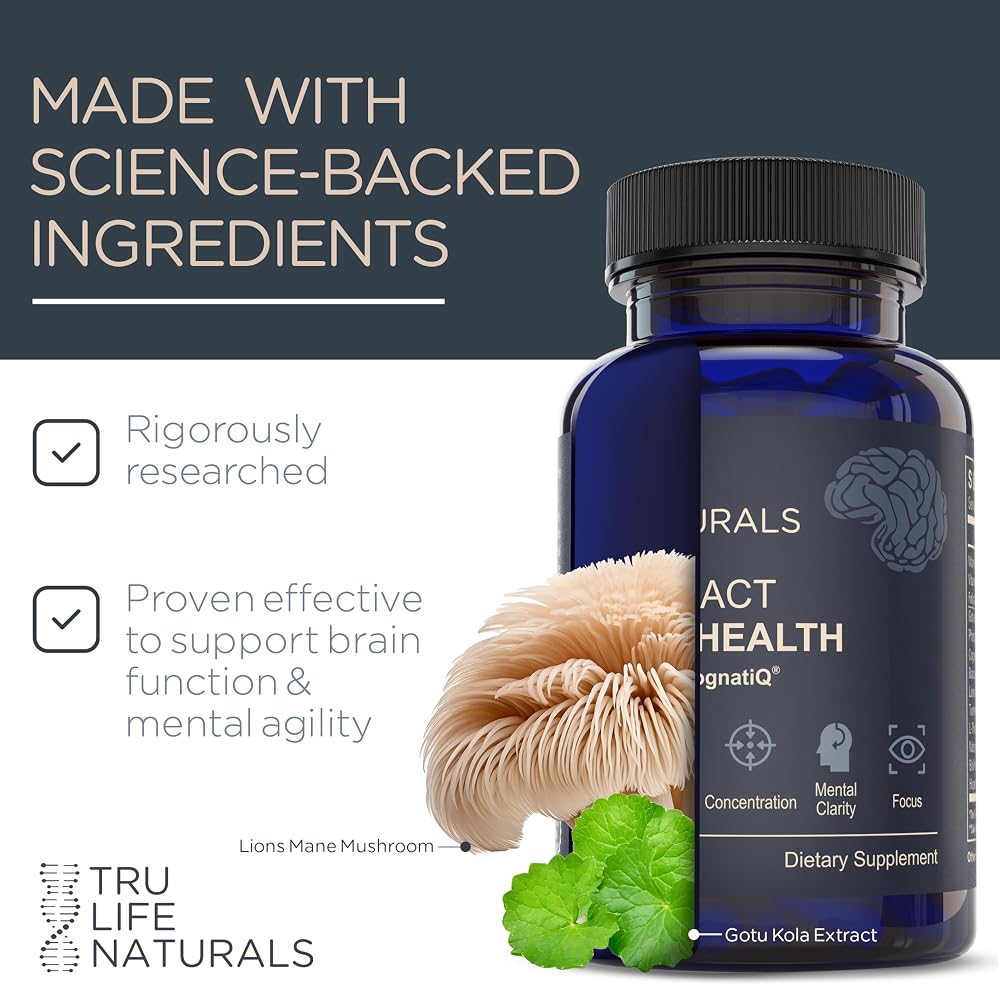 TRULIFE NATURALS NEUROACT Brain Health Capsules - 60 Count - image 4