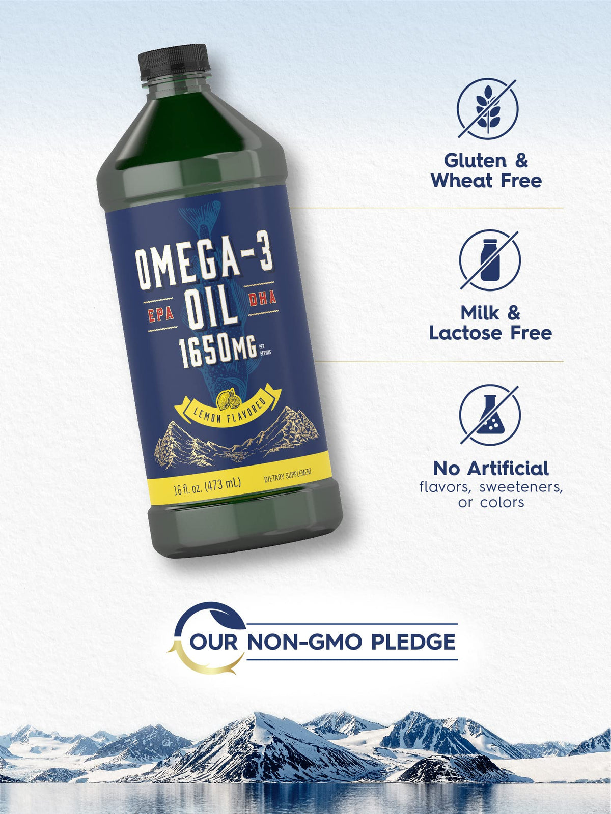 Carlyle Omega-3 Fish Oil Liquid 1650mg - 32 fl oz - image 4
