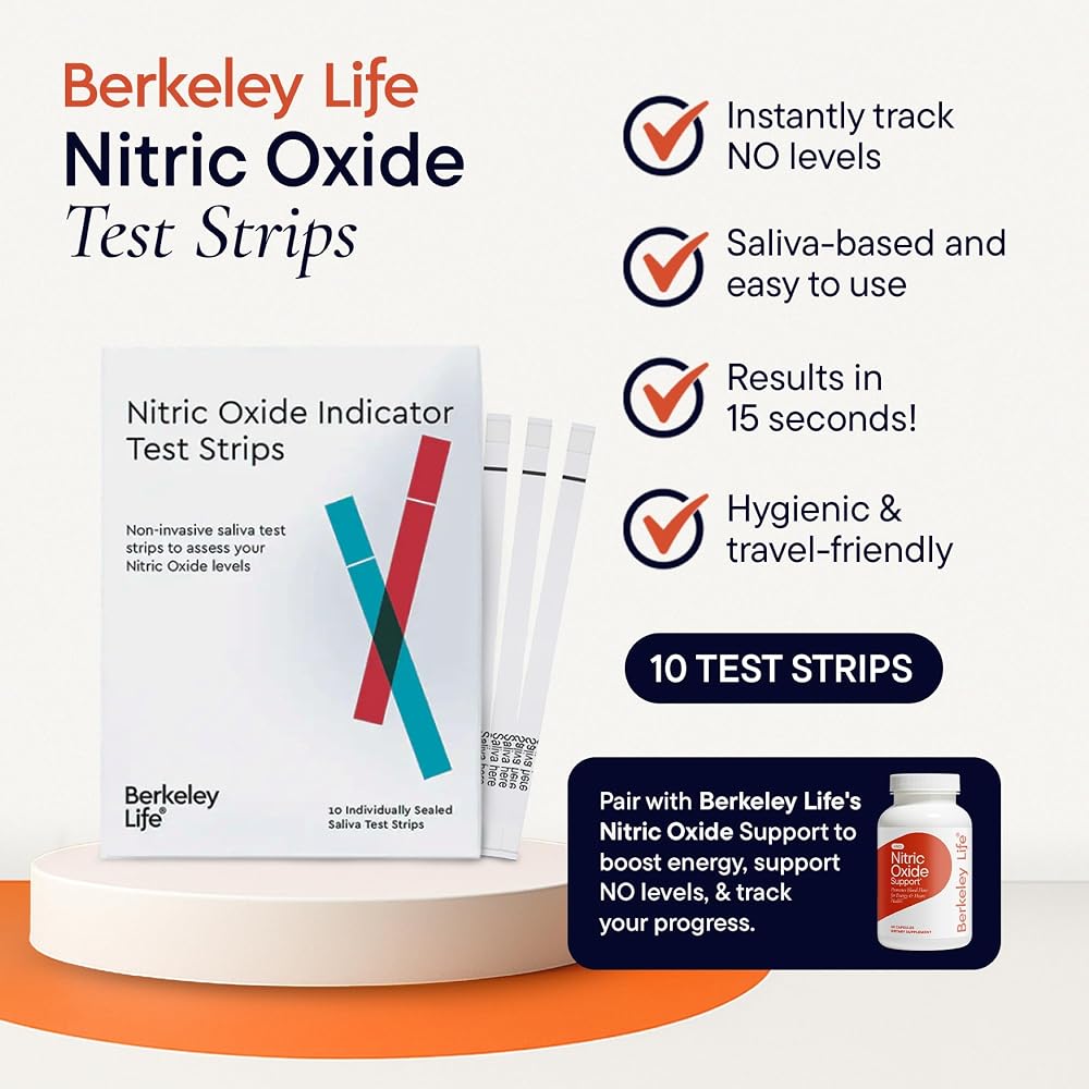 Berkeley Life Nitric Oxide Test Strip - At-Home Saliva Testing Strip