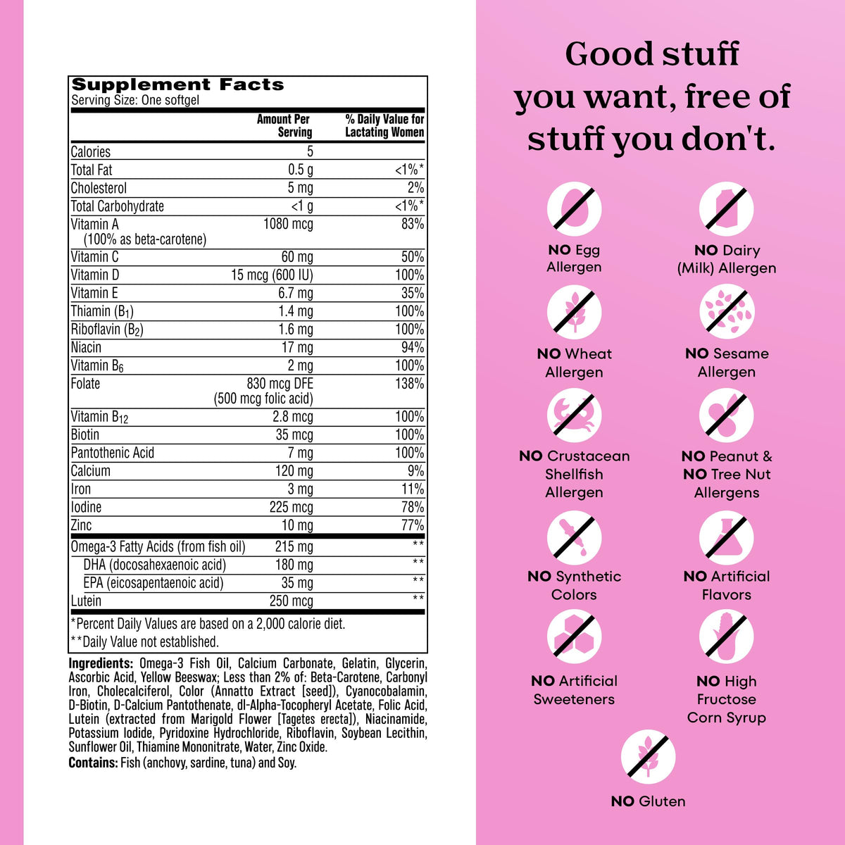 One A Day Postnatal Multivitamin with DHA - 60 Softgels - image 6