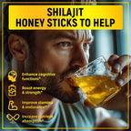 Boasi Shilajit Honey Sticks with Organic Saffron - 30 Sticks - image 3