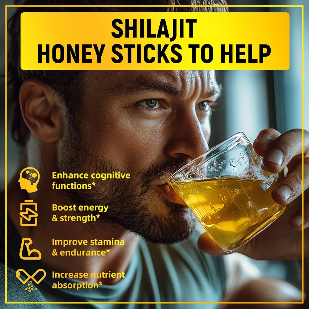 Boasi Shilajit Honey Sticks with Organic Saffron - 30 Sticks - image 3