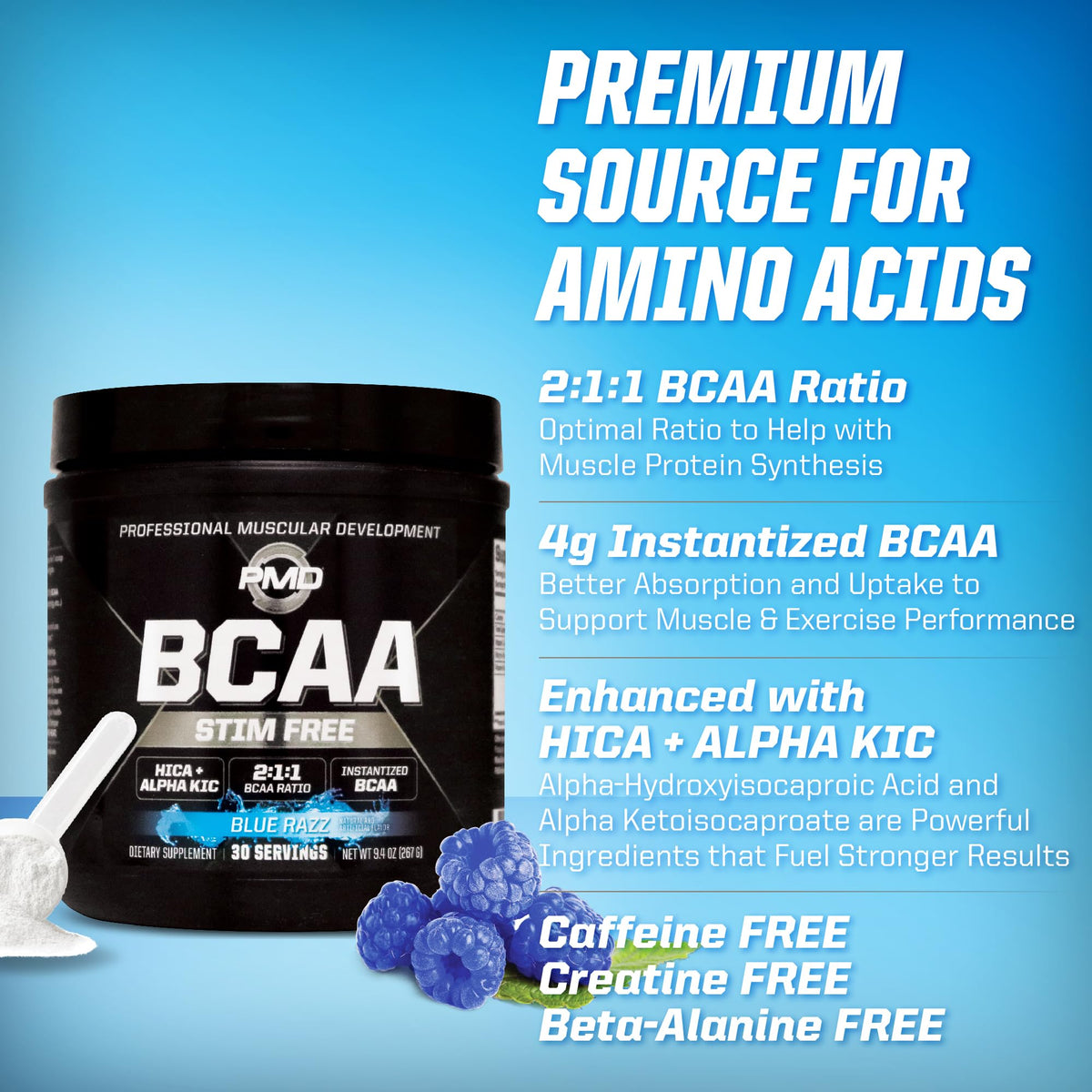 PMD Sports BCAA Stim-Free Fun On The Beach - 30 Servings