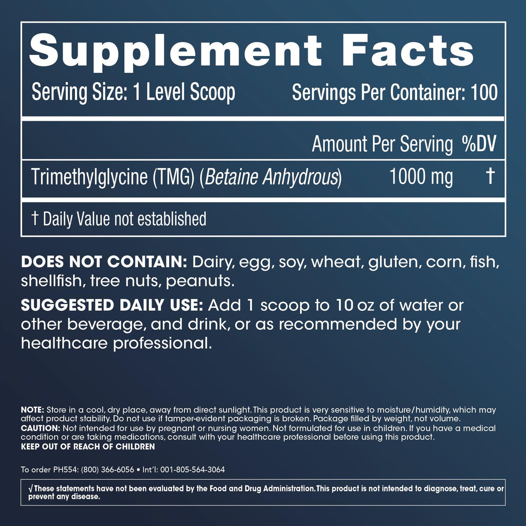 ProHealth Longevity TMG Pro Bulk Powder (Trimethylglycine - Betaine