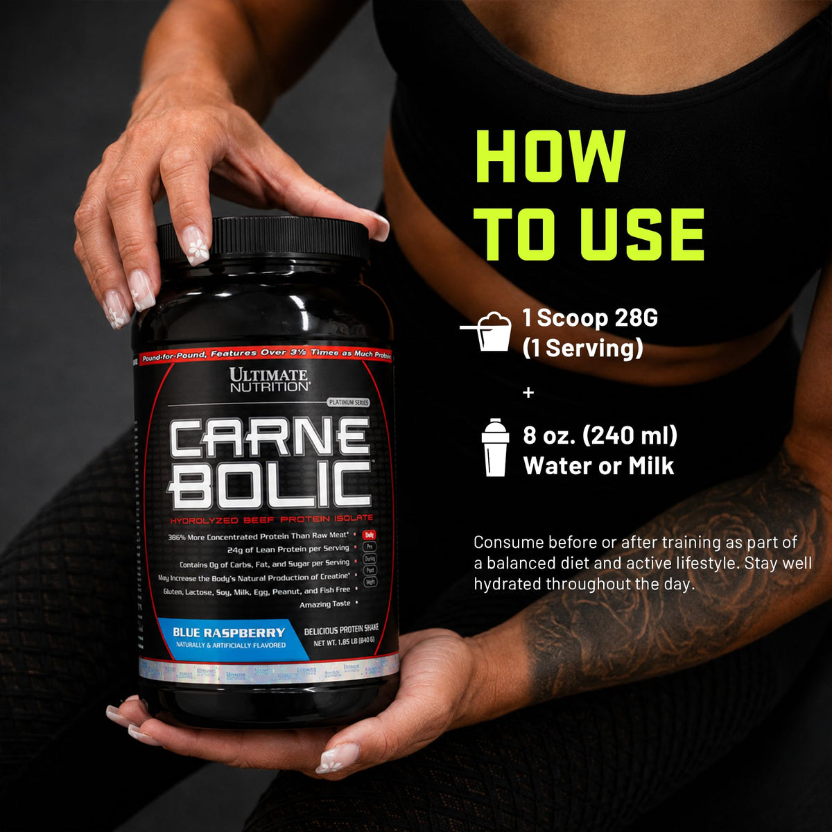 Ultimate Nutrition CarneBOLIC Hydrolyzed Beef Protein Isolate Powder