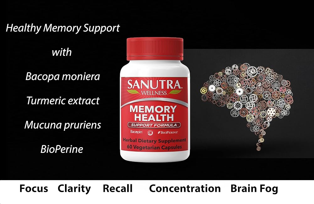 Sanutra Memory Health Brain Supplement - 60 Vegetarian Capsules - image 2