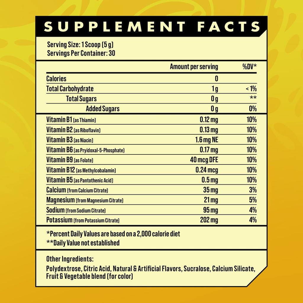Advanced Hydration Electrolyte Drink Mix with B Vitamins - 30 Servings - image 7