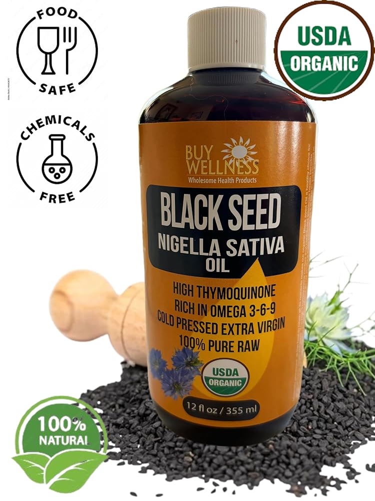 Buy Wellness USDA Organic Black seed Nigella Sativa Premium Black - image 3