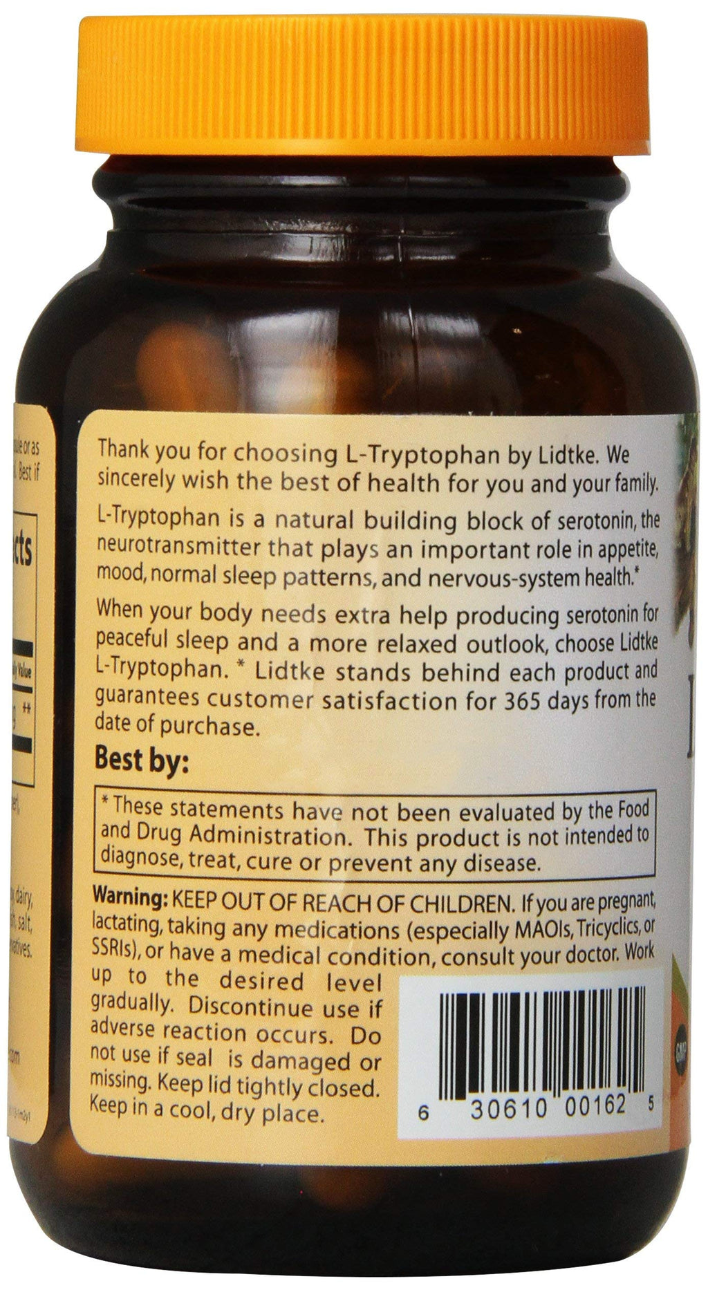 Lidtke L-Tryptophan Capsules - 60 Capsules - image 2