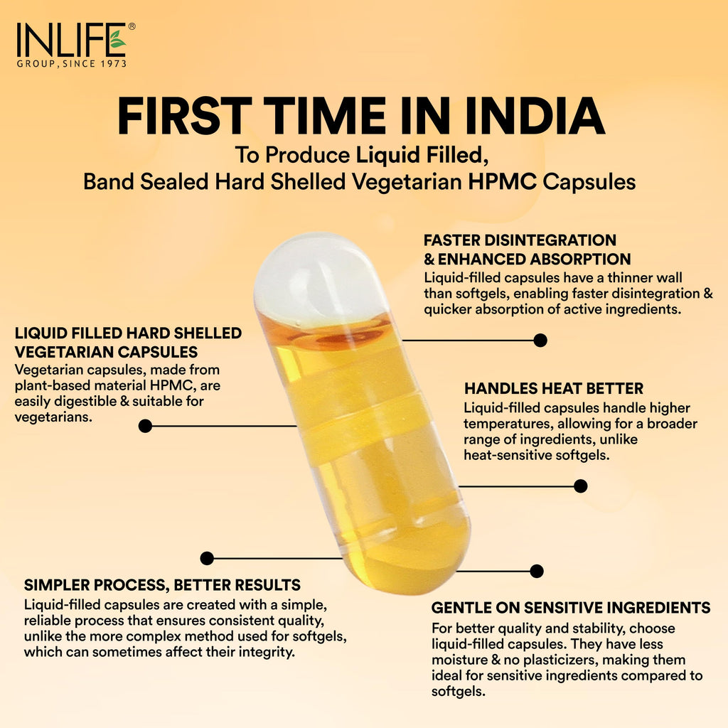 INLIFE Plant Based Natural Vitamin E Oil - 30 Vegetarian Capsules - image 3
