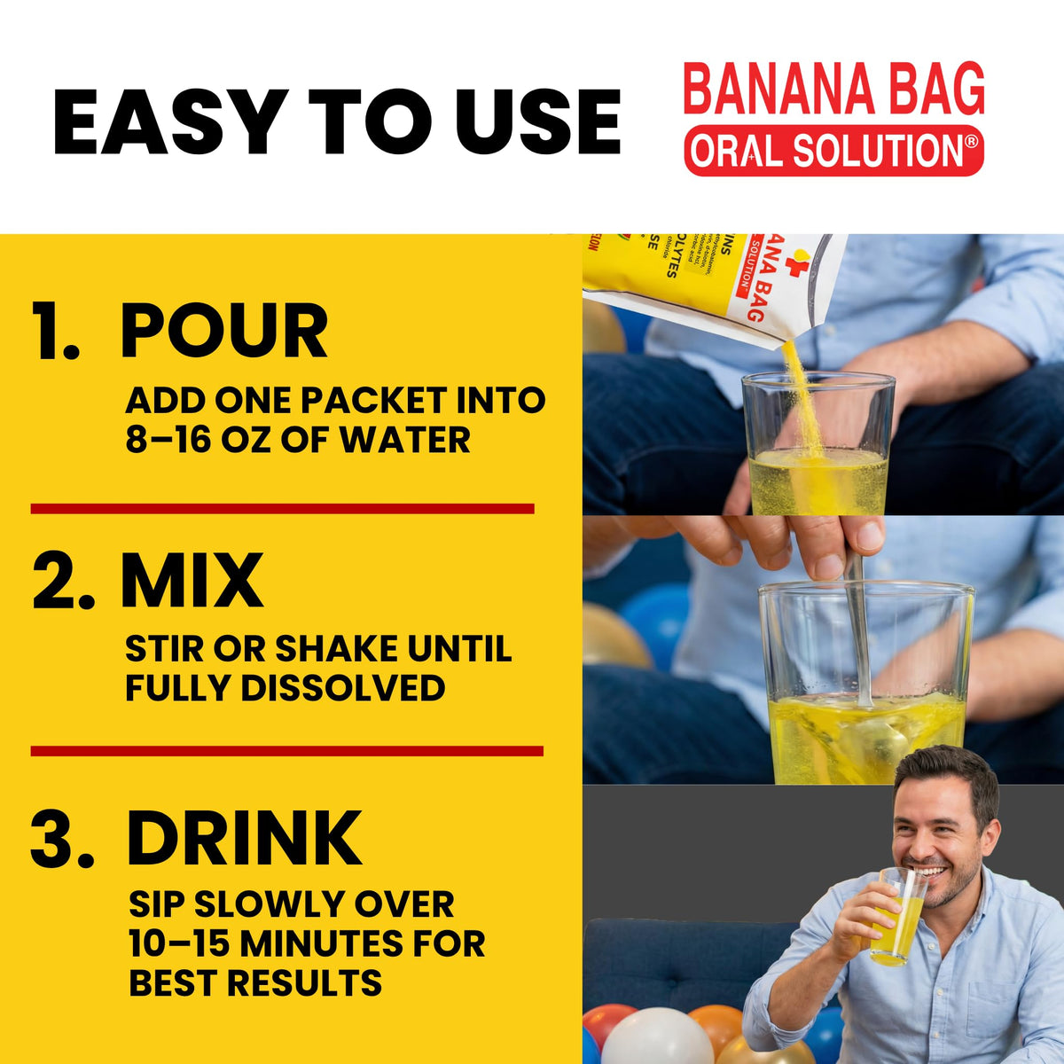 Banana Bag Oral Solution - Natural Lemon-Lime