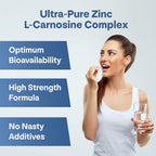 Longevity Box Zinc L-Carnosine 75mg - 180 Capsules - image 2