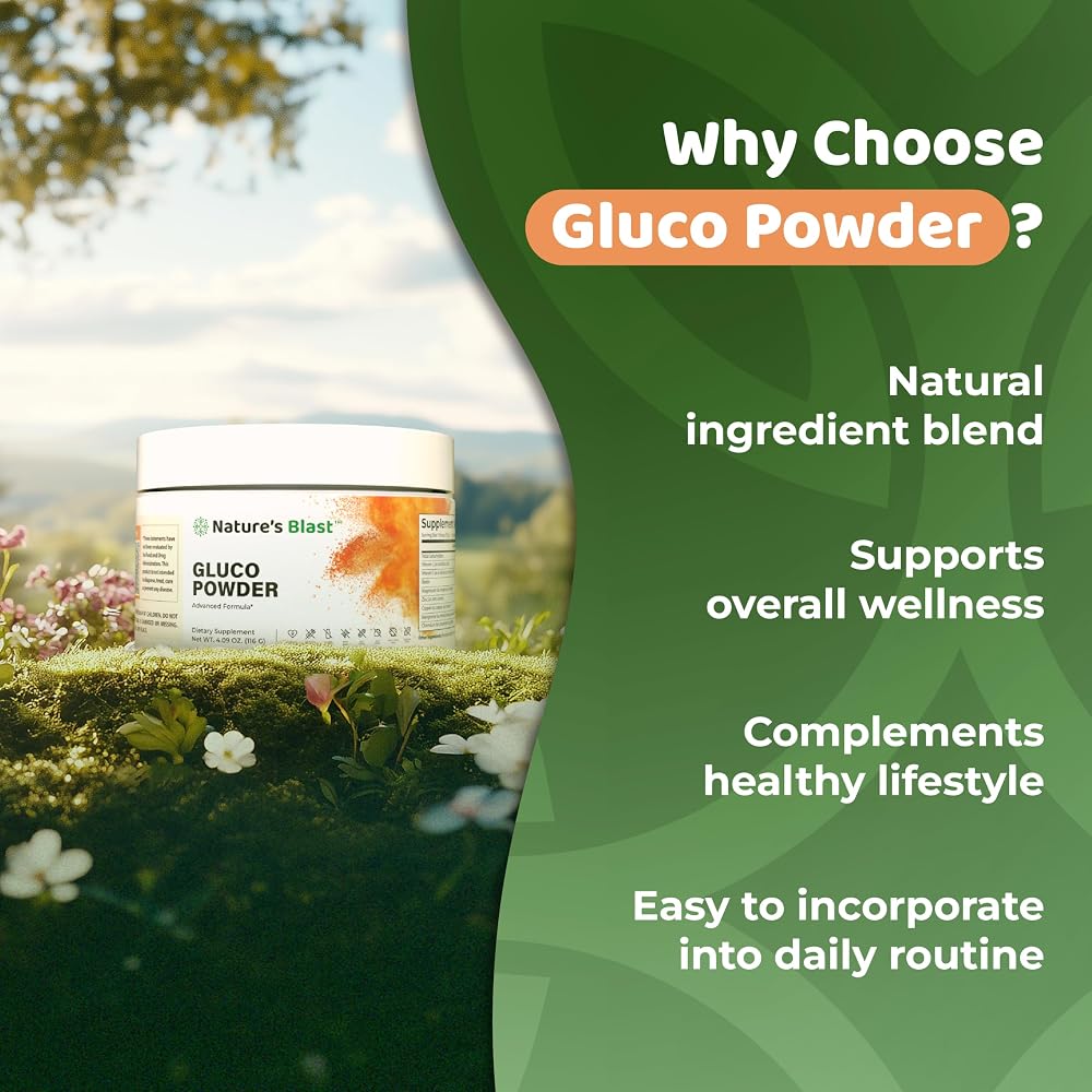 NATURES BLAST Gluco-Powder Metabolic Wellness Blend - 4.09 oz - image 3