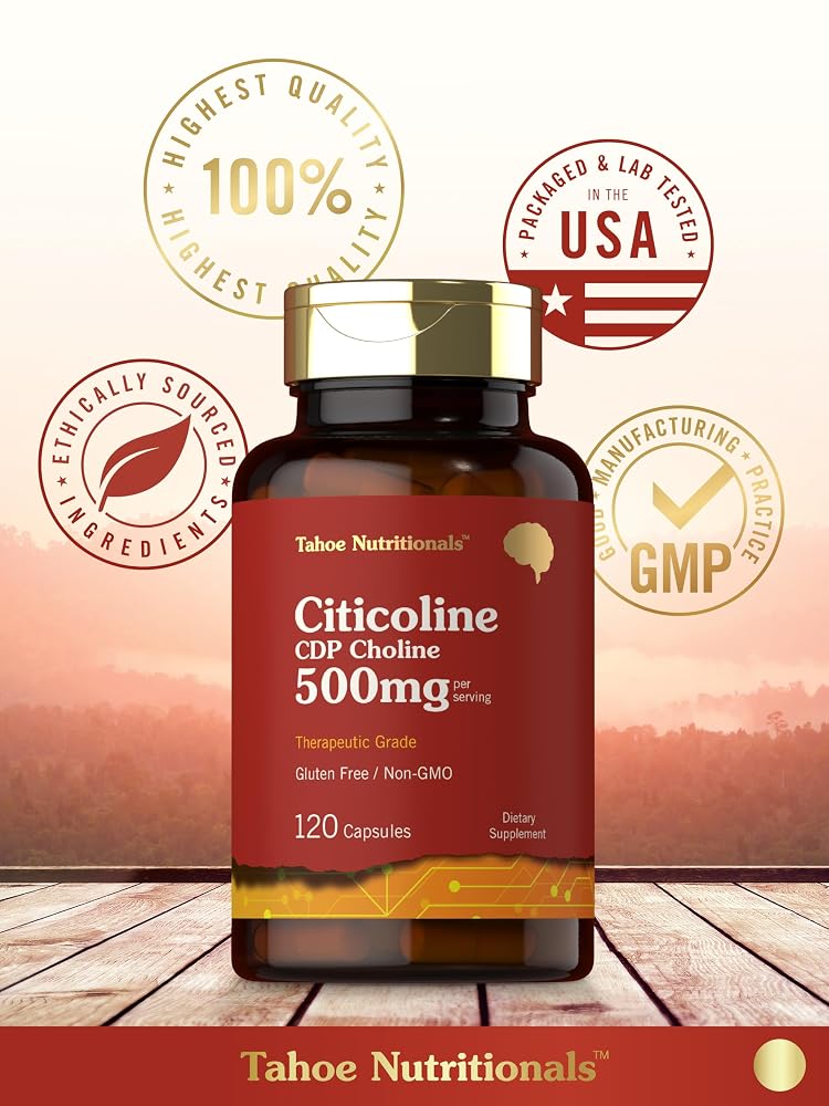 Tahoe Nutritionals Citicoline 500mg - 120 Capsules - image 6