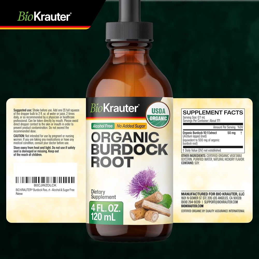 BIO KRAUTER Burdock Root Antioxidant & Digestive Support - 4 Fl Oz - image 9