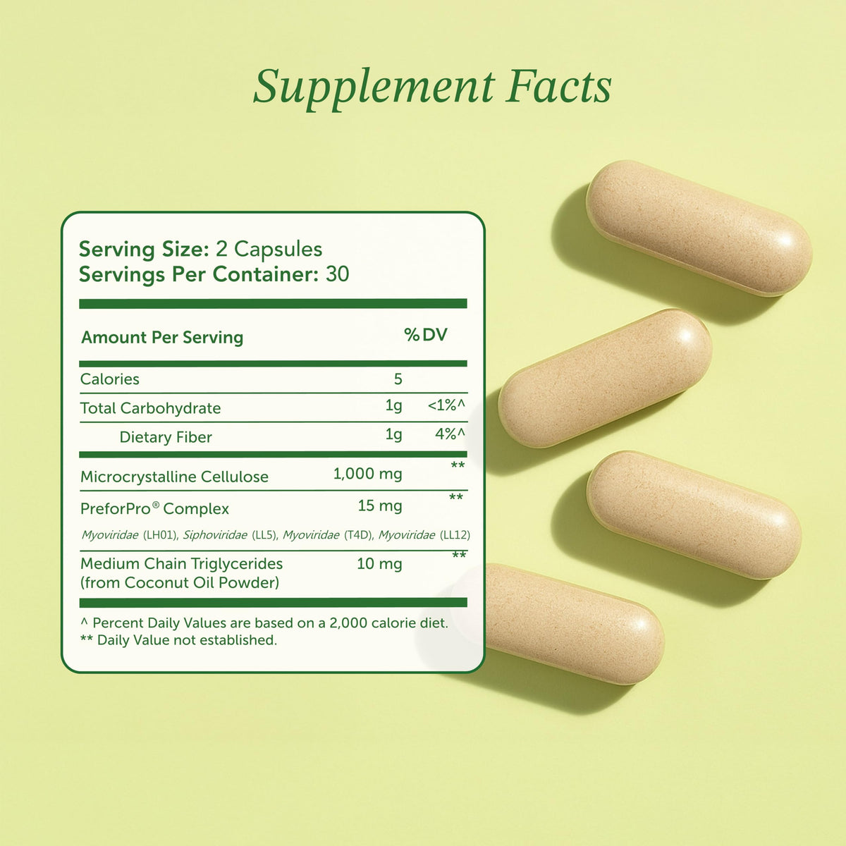 Vitamin Bounty Prebiotic Capsules for Digestive Health - 60 Vegan Capsules - image 6