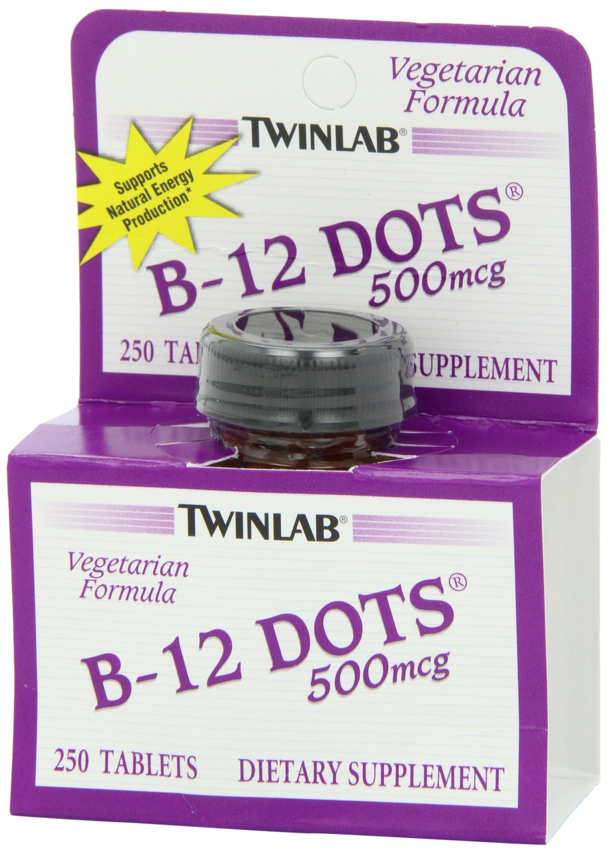 Twinlab B-12 Dots 500 mcg - 250 Tablets - image 3