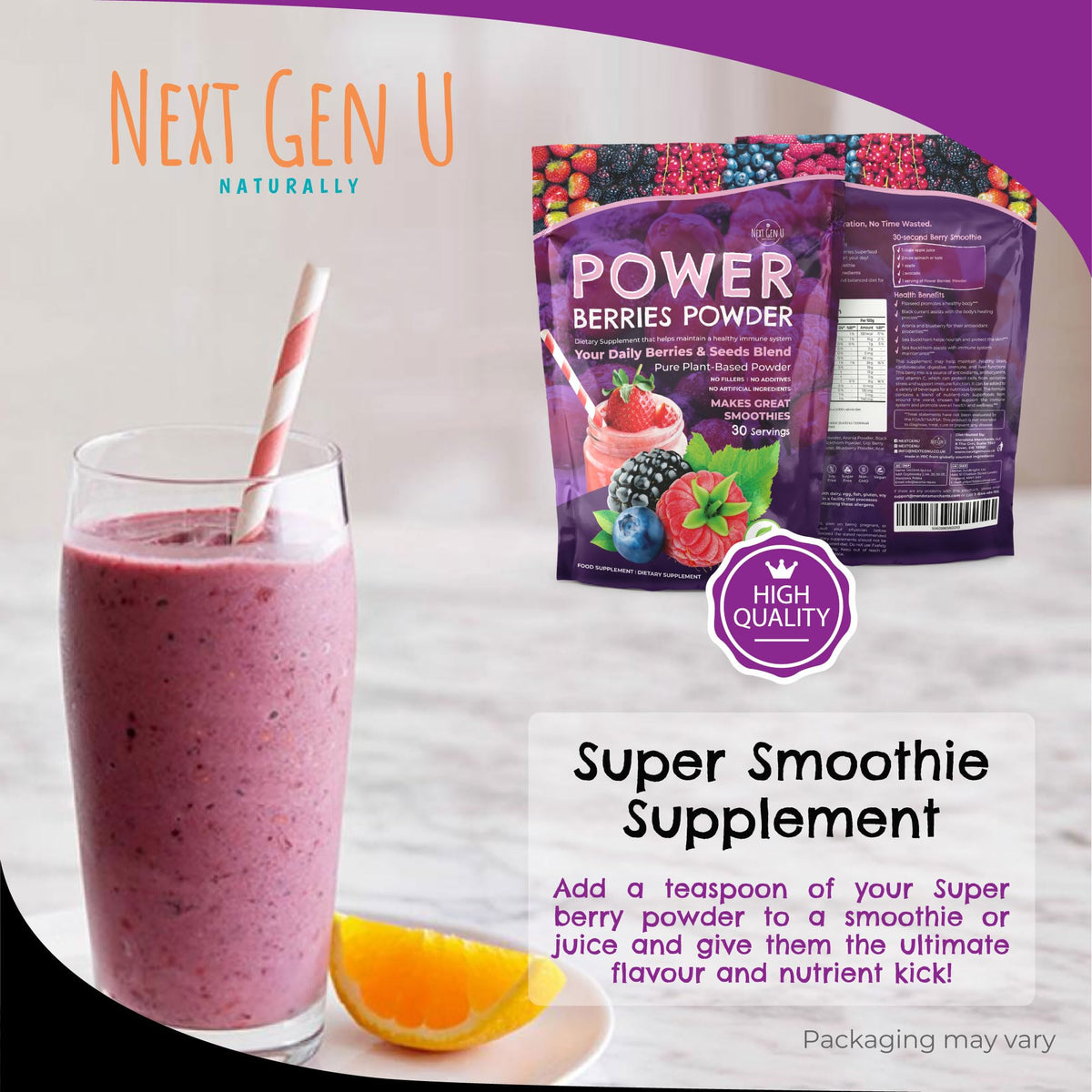 NGU Next Gen U Super Berry Powder - 150g - image 2