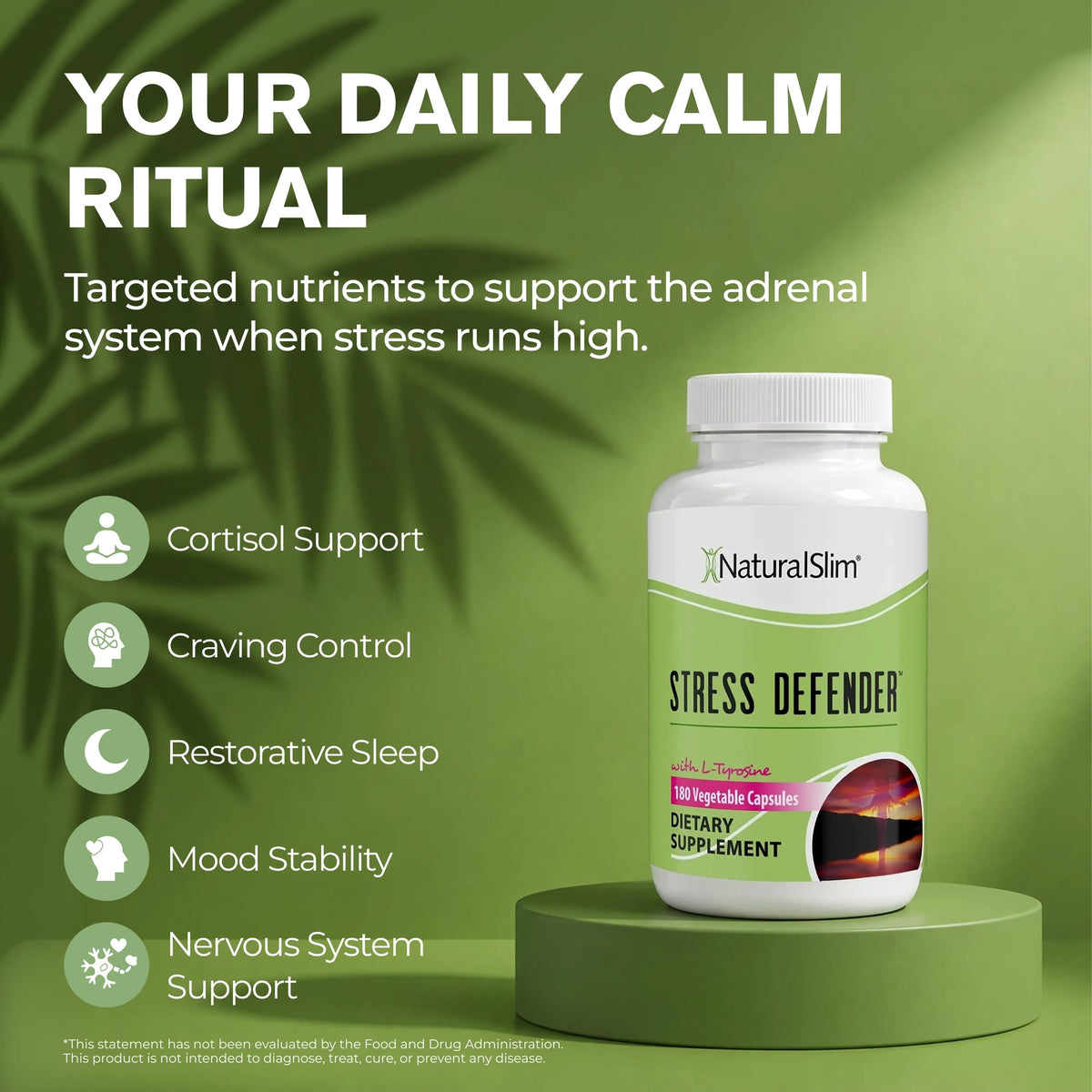 NaturalSlim Stress Relief Supplement - Stress Defender