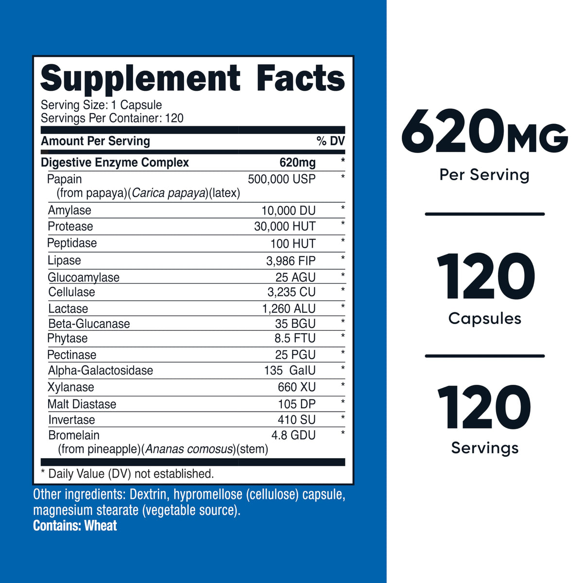 Nutricost Digestive Enzymes 335mg