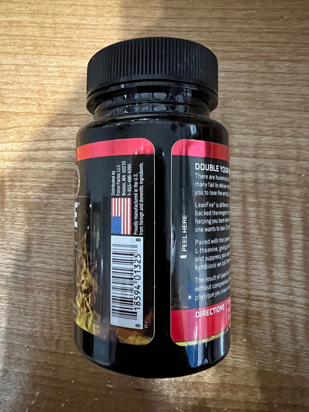 Force Factor LeanFire Pre Workout Energy Pills with Green Tea Extract and Caffeine