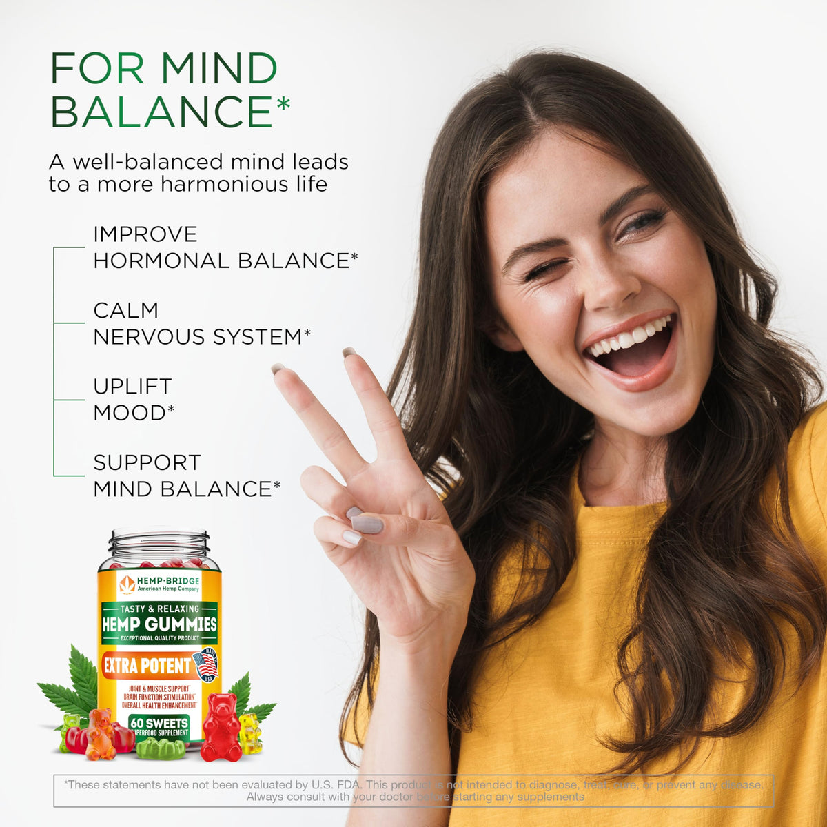 HEMPBRIDGE Hemp Gummies for Sleep & Relaxation - 60 Count - image 4
