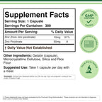 Double Wood Supplements Zinc Picolinate 50mg - 300 Capsules - image 4