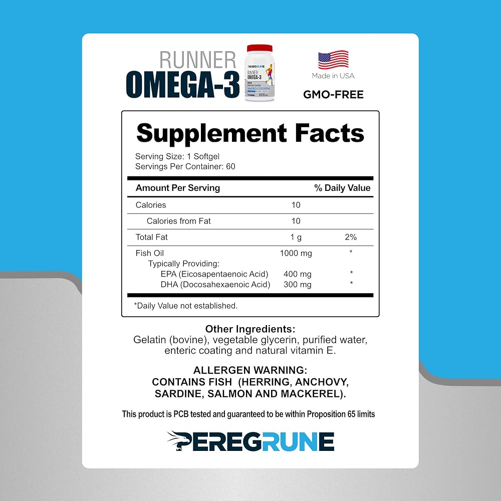 PEREGRUNE Runner Multivitamin with Omega-3 Fish Oil & Joint Support - 3-Pack - image 4
