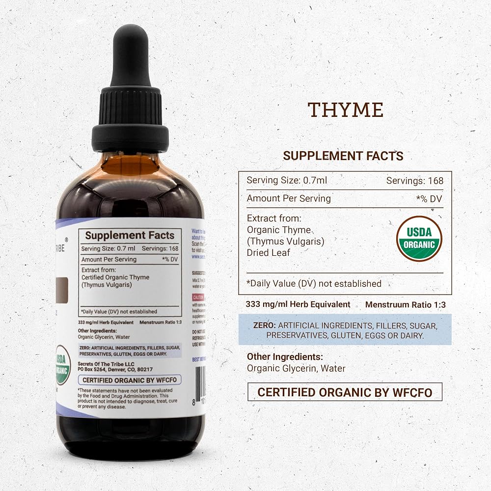 Secrets of the Tribe Thyme USDA Organic