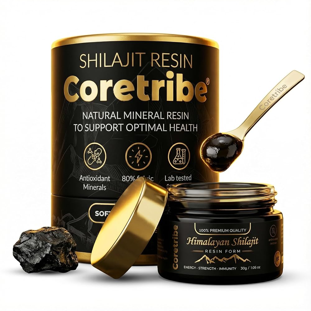 Coretribe Shilajit Resin 30g High-Purified with 80% Fulvic Acid