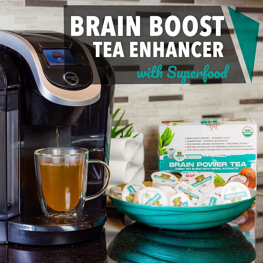 SOLLO Brain Power Organic Green Tea Pods with MCT & Acai - 24 Count - image 3