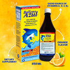 Ballena Azul Cod Liver Oil Liquid for Adults and Children - 15.3 Fl Oz - image 3
