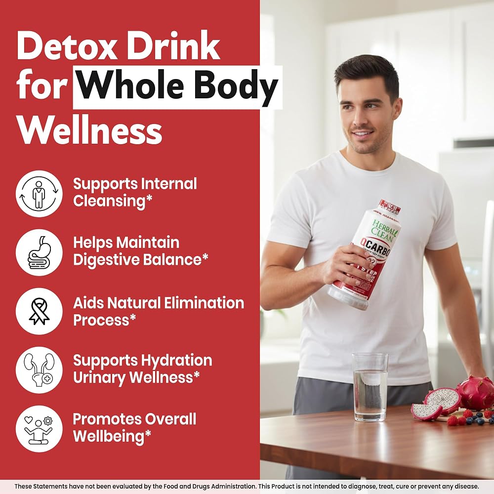 Herbal Clean Qcarbo32 Same-Day Detox Cleanse Drink (32 fl oz) - image 5