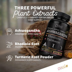 Zeal Naturals Adaptogenic Ashwagandha Complex Stress Relief - 90 Capsules - image 3