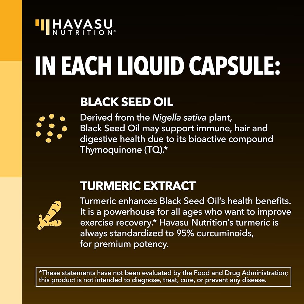 HAVASU NUTRITION Cold Pressed Black Seed Oil