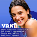 VANI Vitamin B1 with Benfotiamine 500mg - 120 Capsules - image 6