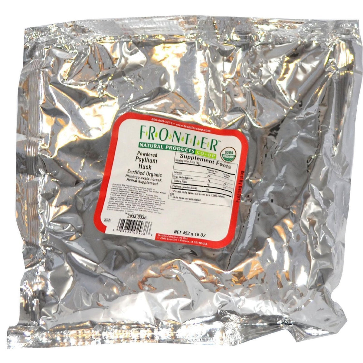 Frontier Co-op Certified Organic Psyllium Husk Powder - 9 lb