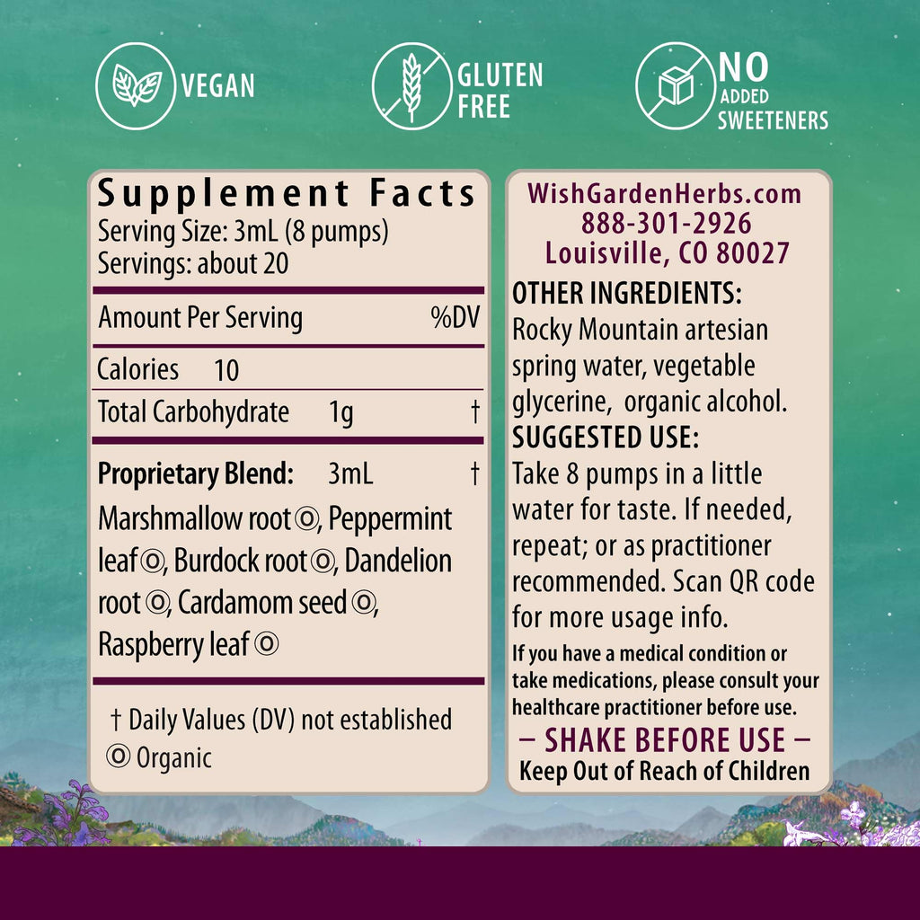 WishGarden Morning Sickness Nausea Support Pregnancy Tincture - 2 Fl Oz - image 2