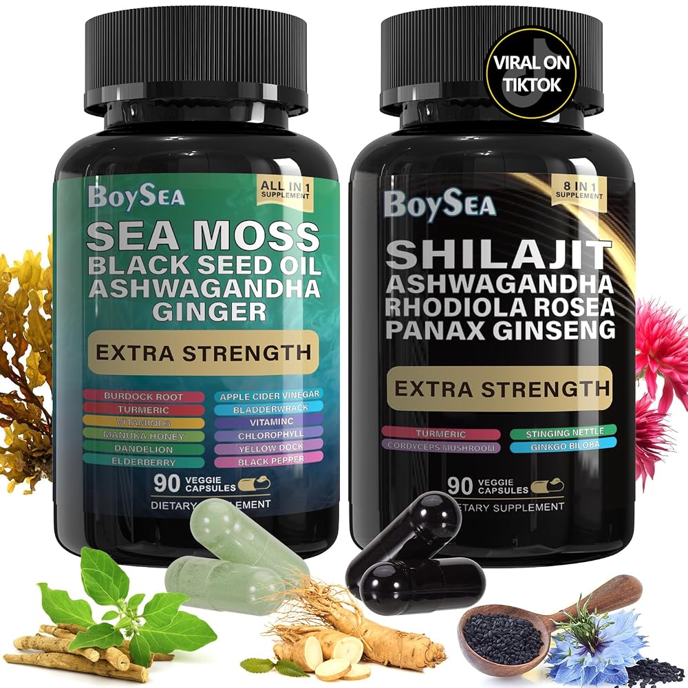 Boysea.Shilajit and Sea Moss Bundle