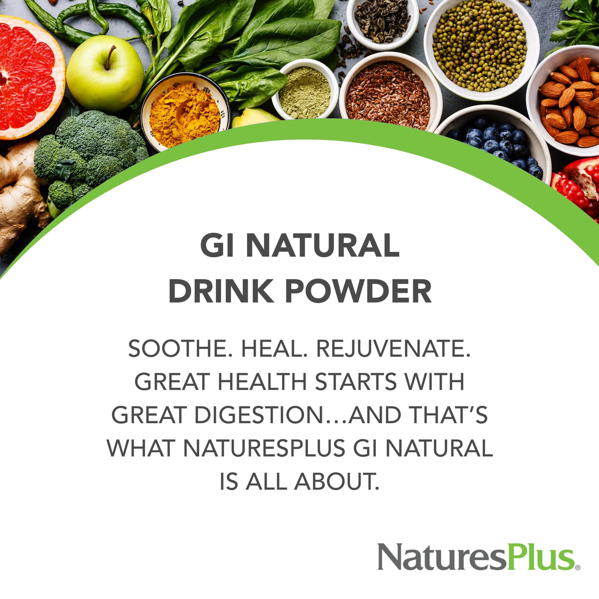 Nature's Plus GI Natural Total Digestive Wellness Powder - 30 Servings - image 2